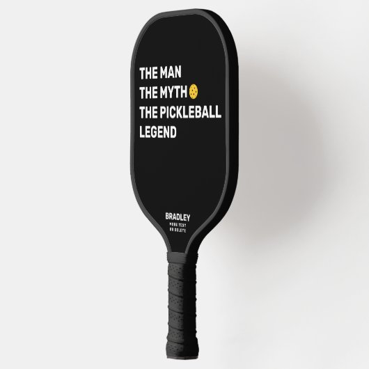 Funny The Man, Myth, Pickleball Legend Custom Text Pickleball Paddle (Links)