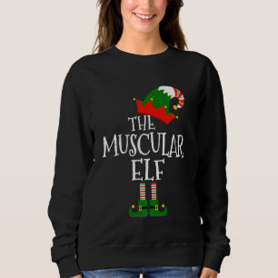 Funny the Muscular Elf Matching Family Group Chri Trui