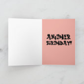 FUNNY 'the scream' CARTE D'ANNIVERSAIRE (Intérieur)