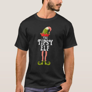 Funny the Tipsy Elf Family Matching Group Christma T-shirt