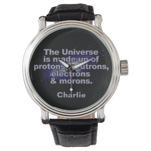 Funny "The Universe" aangepaste naam kijkt Horloge