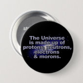 Funny "The Universe"-toets Ronde Button 7,6 Cm (Voorkant /achterkant)