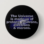 Funny "The Universe"-toets Ronde Button 7,6 Cm (Voorkant)