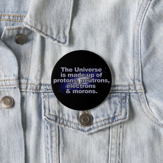 Funny "The Universe"-toets Ronde Button 7,6 Cm (In situ)