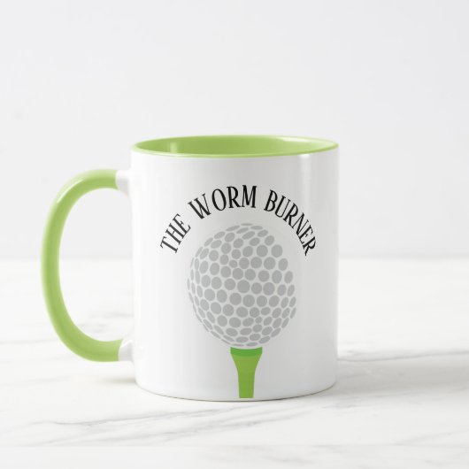 Funny the Worm Burner Golf Ball T-shirt Mok (Links)