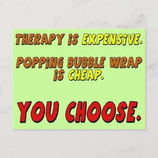 Funny Therapy T-shirts Gifts Briefkaart (Voorkant)