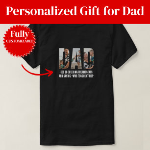 Funny Thermostat Papa Foto T-shirt