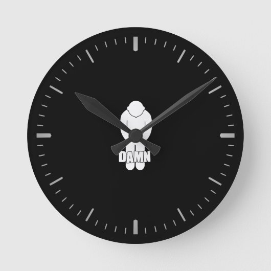 Funny Thin Blue Line  Ronde Klok (Voorkant)