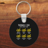Funny Things I Do In My Spare Time Snake Animal Lo Sleutelhanger (Voorkant)