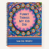Funny Things Mijn Kind Deed Custom Journal Notitieboek (Voorkant)