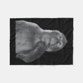 Funny Thinking Monkey Meme Curious Ape Brainrot  Fleece Deken (Voorkant (Horizontaal))