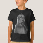 Funny Thinking Monkey Meme Curious Ape Brainrot  T-shirt (Voorkant)
