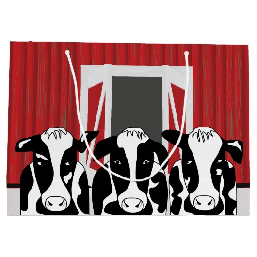 Funny Three Cow LGB Groot Cadeauzakje (Achterkant)