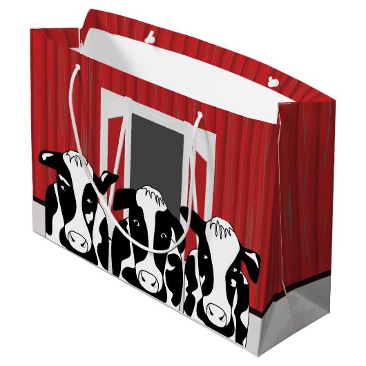 Funny Three Cow LGB Groot Cadeauzakje (Achterkant Gekanteld)