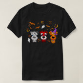 Funny Three Schnauzer Halloween Costume T-shirt (Design voorkant)