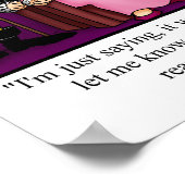 Funny Throne Room Humor Poster (Hoek)