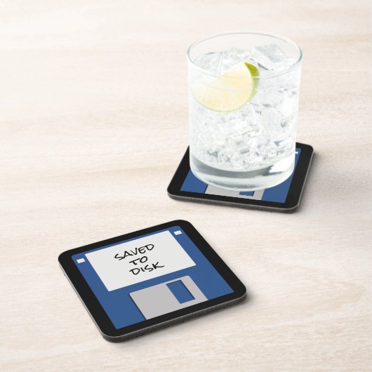 Funny Throwback Computer Floppy Disk Drankjes Onderzetter (Rechterzijde)