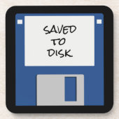 Funny Throwback Computer Floppy Disk Drankjes Onderzetter (Voorkant)