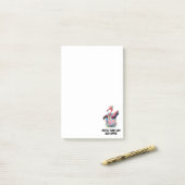 Funny Tie Dye Flamingo Hippie Post-it® Notes (Op bureau)