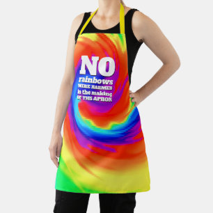 Funny TieDye Er zijn geen regenbogen beschadigd .. Schort