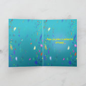 Funny Tiger Balloon Carte d'anniversaire (Intérieur)