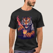 Funny Tiger Bartender T-Shirt | Gift for Bartender (Devant)