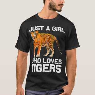 Funny Tiger Girl Design Kinder vrouwen Mam Tiger L T-shirt