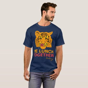 Funny Tiger Lunch Samen uniek aanpasbaar T-shirt