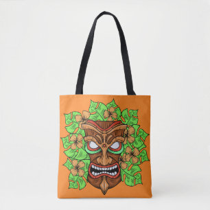 Funny Tiki Mask zakken Draagtas