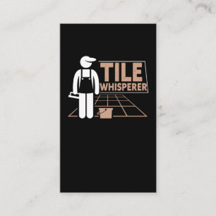 Funny Tiler Father Craftsman Tile Humor Visitekaartje