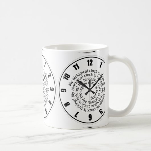 Funny Time Clock Coffee of Tea Mok (Rechts)