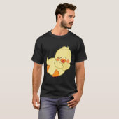 Funny Tired As Duck I Love Cute Ducklings Quote Gi T-shirt (Voorkant volledig)