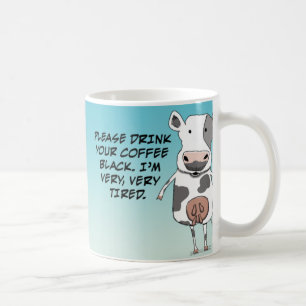 Funny Tired Cow, niet in de stemming Koffiemok