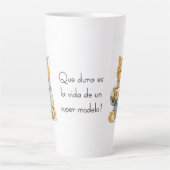 Funny Tired Orange Cat Coffee Mug Custom Name Quot (Devant)
