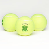 Funny toad frog mascotte tennisballen (Multi)