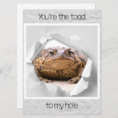 Funny toad Valentijnsdag card (Voorkant / Achterkant)