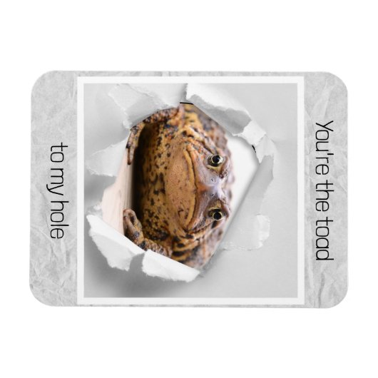 Funny toad Valentijnsdag gift Magneet (Horizontaal)