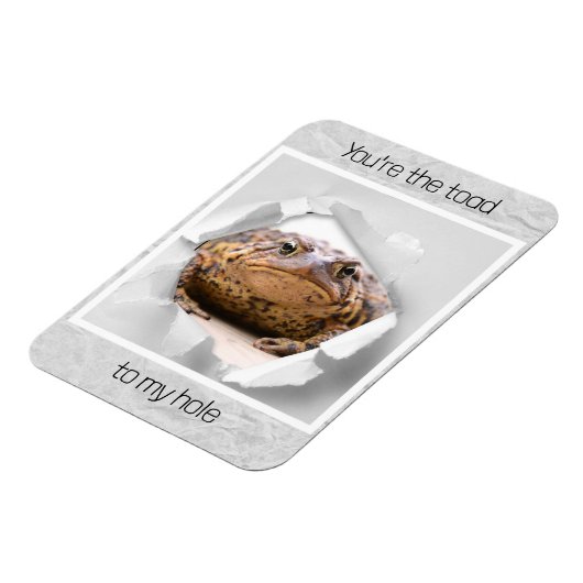 Funny toad Valentijnsdag gift Magneet (Linkerzijde)