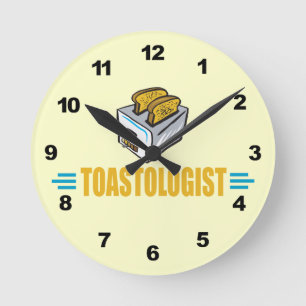 Funny Toaster Ronde Klok