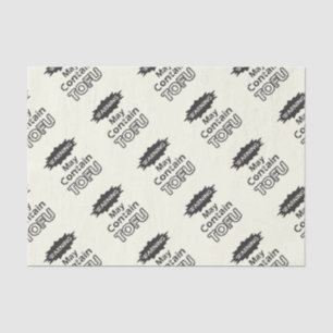 Funny Tofu themed Tissue Paper Tissuepapier
