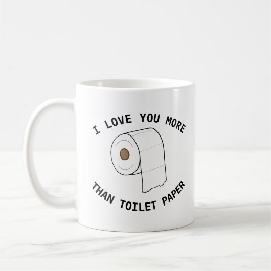 Funny Toilet Paper Mug Mère Meilleur cadeau d'ami (Gauche)