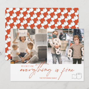 Funny toiletrol 2020 fijne 2 foto's raster oranje kaart