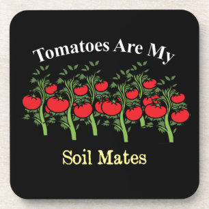 Funny Tomaten zijn mijn bodemgenoten Bier Onderzetter