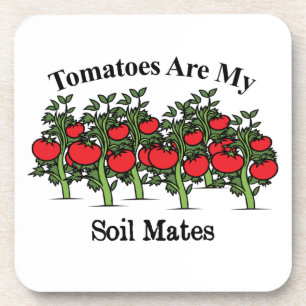 Funny Tomaten zijn mijn bodemgenoten Bier Onderzetter