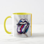 Funny Tongue Out Lips Mug Design (Gauche)