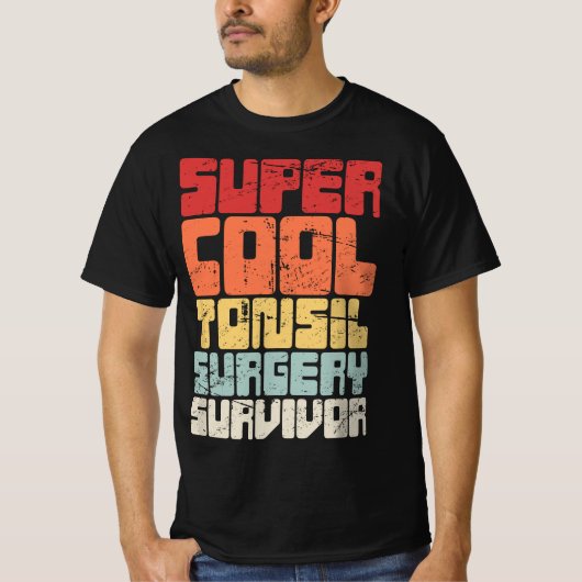 Funny Tonsil Removal Present - Retro Tonsil Surger T-shirt (Voorkant)