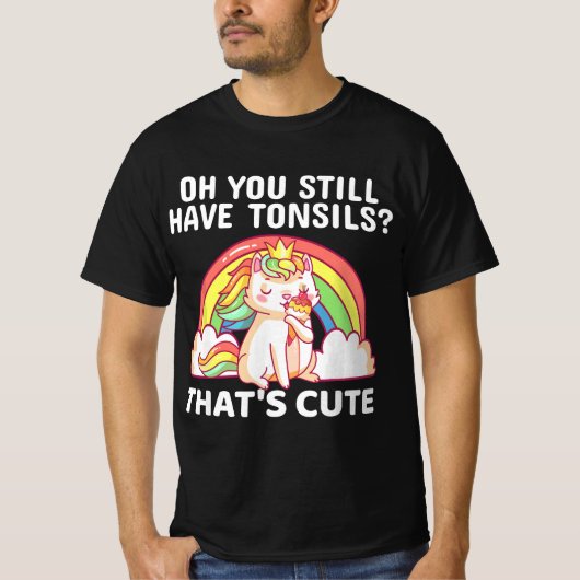 Funny Tonsil Removal Surgery Recovery Gift Tonsill T-shirt (Voorkant)