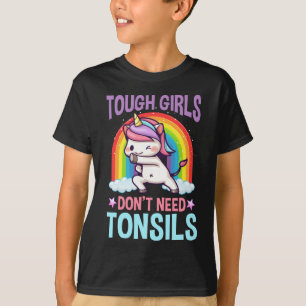 Funny Tonsil Removal Unicorn Kind Tonsillectomie T-shirt