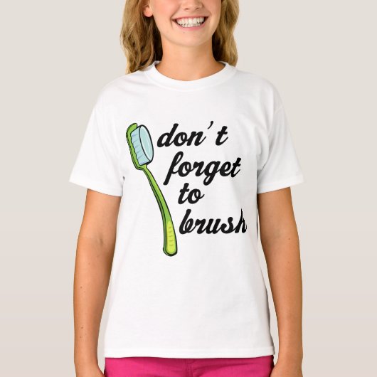 Funny Toothborstel Dentist T-shirt (Voorkant)