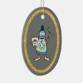 Funny Toothpaste en Tooth Ornament (Rechts)